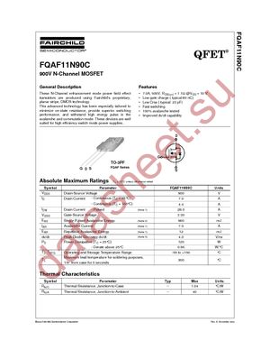 FQAF11N90C datasheet  